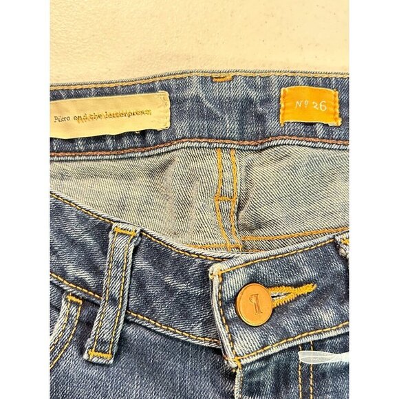 Anthropologie Pilcro and the Letterpress Women's Skinny Jeans Size 26 Blue Denim - Picture 4 of 5